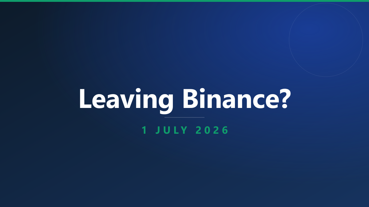Where to move your funds from Binance after the MiCA deadline?
